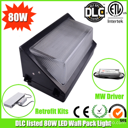 5years Warranty Dlc Approved 80W LED Wall Pack